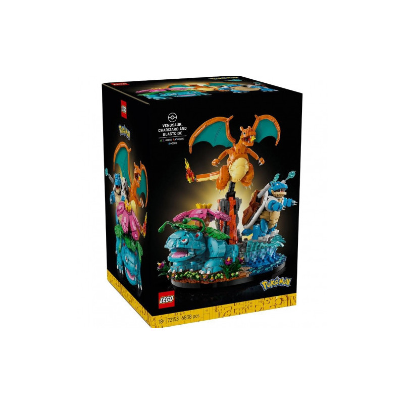 LEGO rinkiniai - Lego 72153 Pokémon Venusaur Charizard Blastoise 3 Figūrėlės