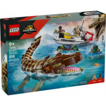 Žaislų Rinkinys - Lego 76974 Jurassic World Mosasaurus Boat Mission 3 Minifigures
