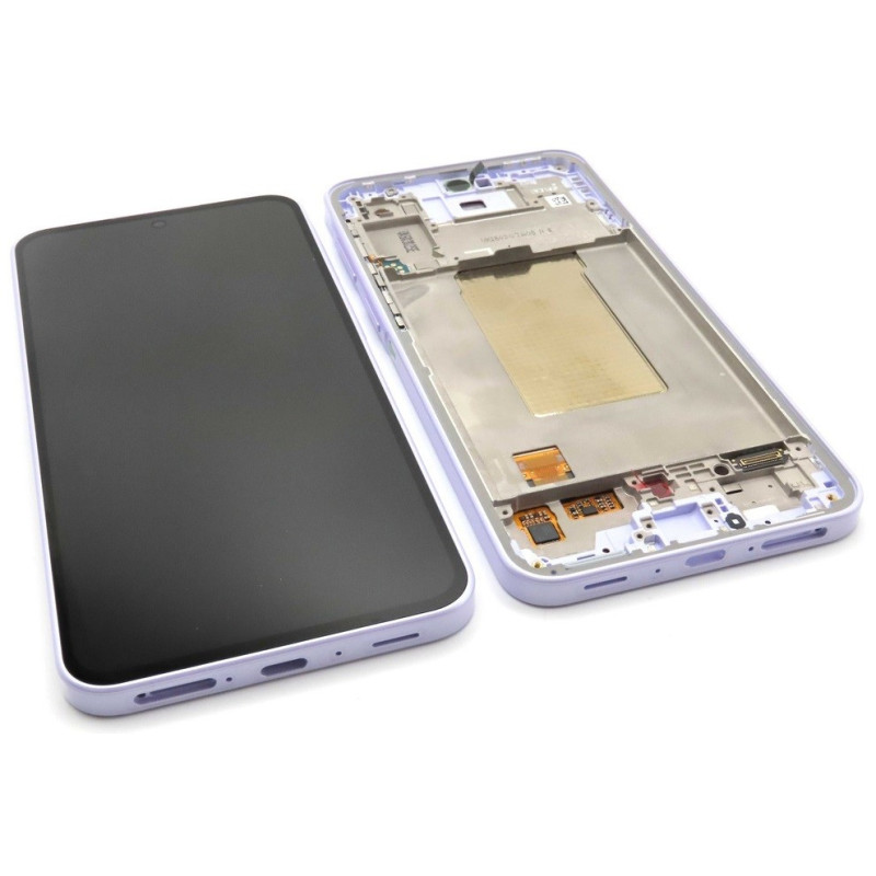 LCD screen Samsung A376 A37 5G with touch screen and frame Lavender original (service pack)