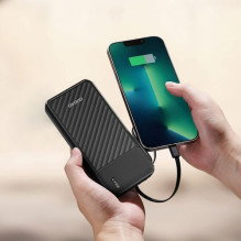 Dudao Dudao K11 10000mAh Powerbank with Built-in Cables Black Dudao Dudao K11 10000mAh Powerbank with Built-in Cables Black