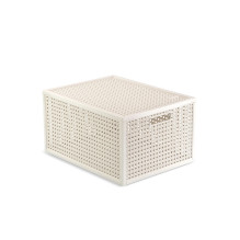 Kaya m basket lid row linen...