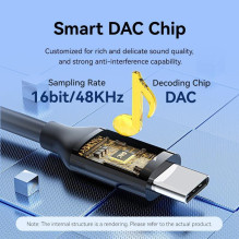 ADAPTER USB-C TO AUDIO 3.5MM / MALE 1.5M BIFBF VENTION ADAPTER USB-C TO AUDIO 3.5MM / MALE 1.5M BIFBF VENTION
