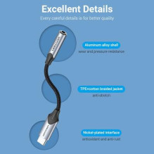 ADAPTER USB-C TO AUDIO 3.5MM / 0.1M BGJHA VENTION