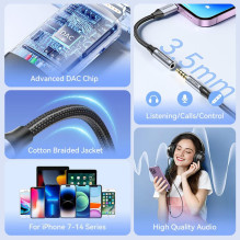 ADAPTER LIGHTNING TO 3.5MM / 0.1M BMBHA VENTION ADAPTER LIGHTNING TO 3.5MM / 0.1M BMBHA VENTION