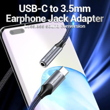 USB-C adapteris į garso 3,5 mm / 0,1 m BGMHA VENTION USB-C adapteris į garso 3,5 mm / 0,1 m BGMHA VENTION