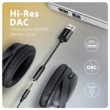 USB-C ADAPTERIS Į GARSO 3,5 MM / DAC 0,1M ADA-HA AXAGON