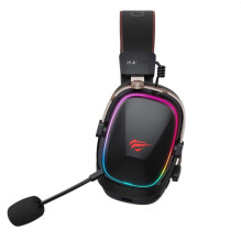 Gaming Headset - Havit H2039BG Wireless USB Type-C, 1050 mAh, Boom Microphone, RGB Red