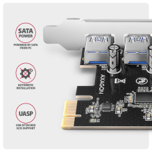 I / O CARD USB2 PCIE 4PORT / PCEU-430RS AXAGON