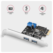I / O CARD PCIE USB 5GBPS 4PORT / SP&LP PCEU-232RS AXAGON I / O CARD PCIE USB 5GBPS 4PORT / SP&LP PCEU-232RS AXAGON