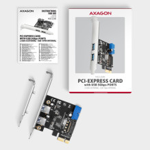 I / O CARD PCIE USB 5GBPS 4PORT / SP&LP PCEU-232RS AXAGON I / O CARD PCIE USB 5GBPS 4PORT / SP&LP PCEU-232RS AXAGON