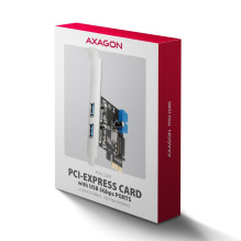 I / O CARD PCIE USB 5GBPS 4PORT / SP&LP PCEU-232RS AXAGON I / O CARD PCIE USB 5GBPS 4PORT / SP&LP PCEU-232RS AXAGON