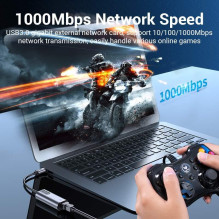 USB-C GIGABIT / 0,15M CFNHB ADAPTERIS VENTION USB-C GIGABIT / 0,15M CFNHB ADAPTERIS VENTION