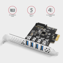 I / O CARD USB PCIE 4PORT / PCEU-43RS AXAGON