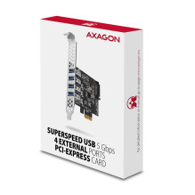 I / O KORTELĖ USB PCIE 4PORT / PCEU-43RS AXAGON