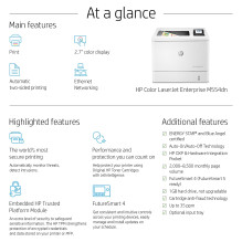 HP Color LaserJet Enterprise M554dn Printer