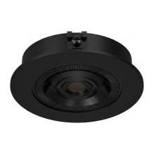 Synergy 21 LED recessed ceiling spotlight Helios black, round, warm white