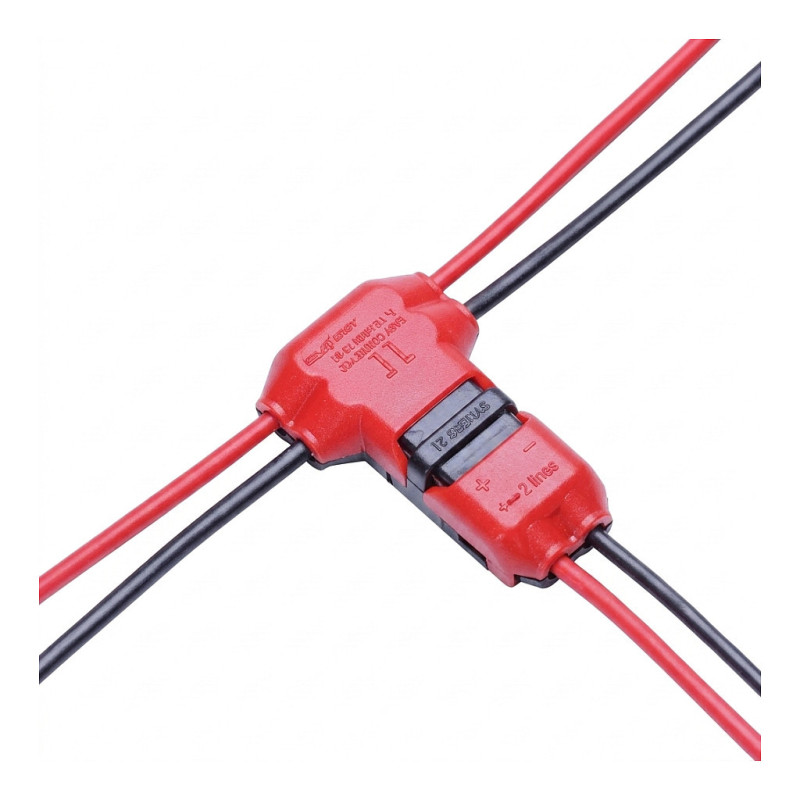 Synergy 21 LED FLEX Strip comp. Easy Connect T shape for 2 line red