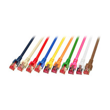 EFB RJ45 Patchkabel S / FTP Cat.6 LSZH 40m BLAU reines Kupfer Laengenaufdruck auf Knickschutztuelle patentiert