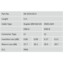 Digitus Patchkabel LWL Duplex OM4 Multimode 50 / 125µ LC / LC 5m