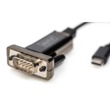 Adapter DIGITUS USB-C DSUB 9M 1m Kabel Länge FTDI Chipsatz Adapter DIGITUS USB-C DSUB 9M 1m Kabel Länge FTDI Chipsatz