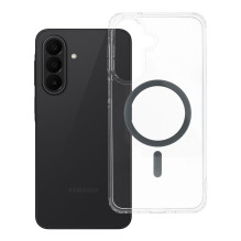 Case for Samsung A27 Drop Glue Colorful Ring Mag Cover compatible with MagSafe grey