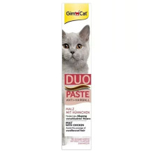 GIMCAT Duo Paste Anti-Hairball with Chicken - cat treat - 50g GIMCAT Duo Paste Anti-Hairball with Chicken - cat treat - 50g