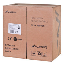 Lanberg LCU6-12CU-0305-S networking cable 305 m Cat6 U / UTP (UTP) Gray Lanberg LCU6-12CU-0305-S networking cable 305 m Cat6 U / UTP (UTP) Gray