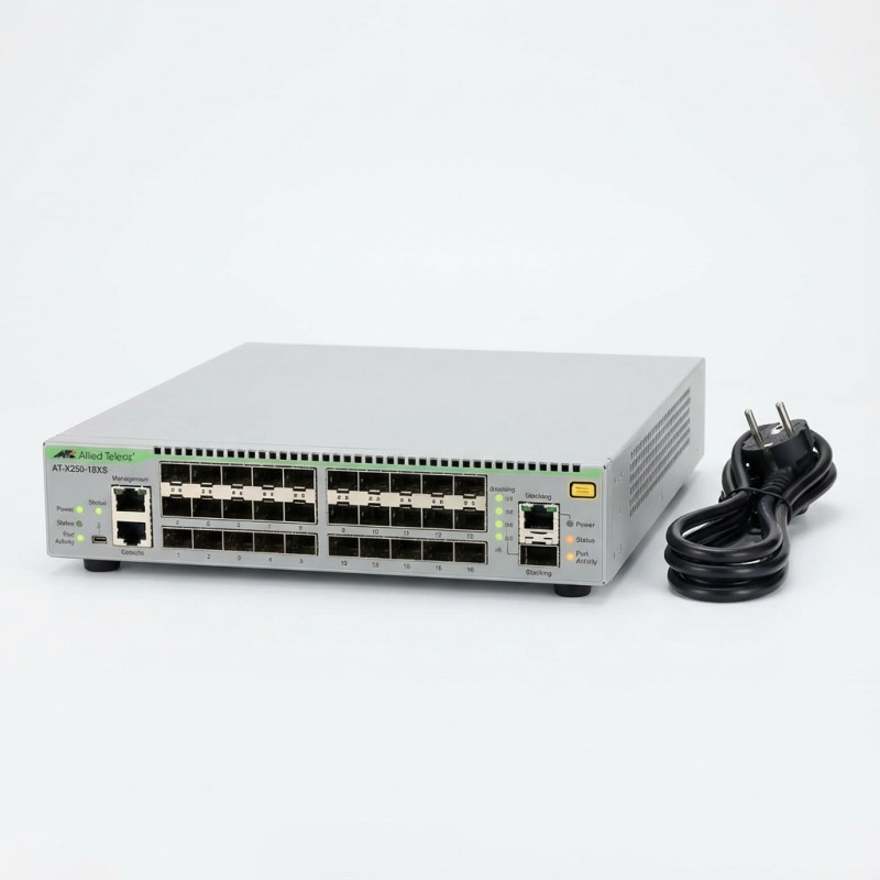 ALLIED 10 Gigabit Layer 3 Lite Stackable Switch 18x SFP+ ports EU Power Cord