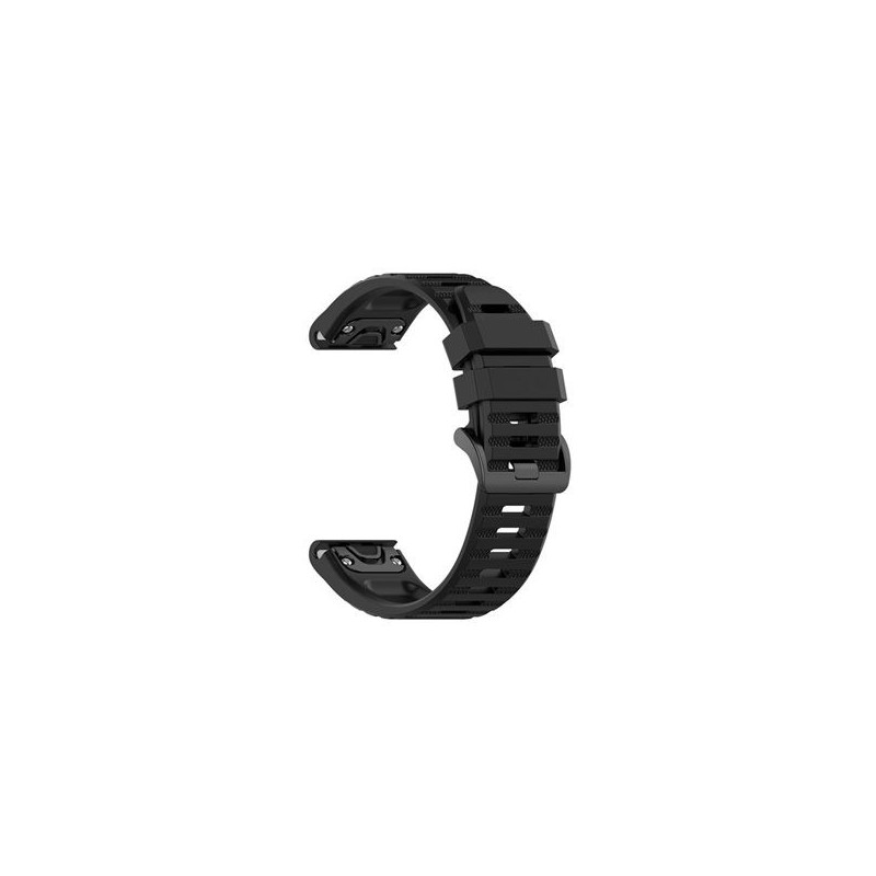 Fixed QuickFit silikoniranneke 22 mm musta