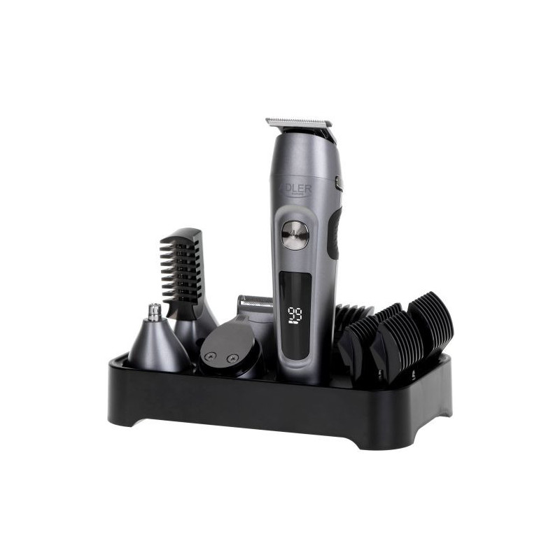 Adler Grooming 6 in 1 Set AD 2944 Cordless Number of length steps 6 Stainless Steel / Black