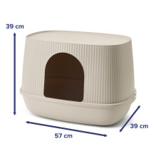 SAVIC Moona Mocha - cat litter box - 57x39x39cm