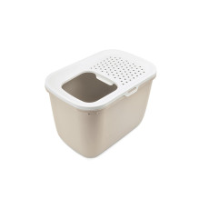 SAVIC Hop Coffee Brown with White Lid - Cat Litter Tray - 58.5x39x39.5 cm - 1 pc.