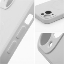 „Samsung A27“ silikoninis dėklas, suderinamas su „MagSafe“ (fotoaparato apsauga), pilkas titano spalvos