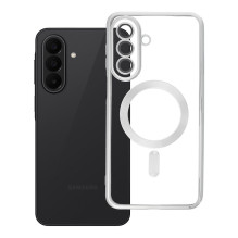 Case for Samsung A27 Electro Mag Cover case compatible with MagSafe silver Case for Samsung A27 Electro Mag Cover case compatible with MagSafe silver