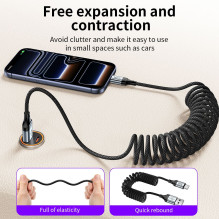 Cable USB A to C Hoco PD 3A 1,5 m X121 black Cable USB A to C Hoco PD 3A 1,5 m X121 black
