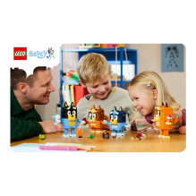 LEGO Bluey's family made of bricks LEGO Bluey's family made of bricks
