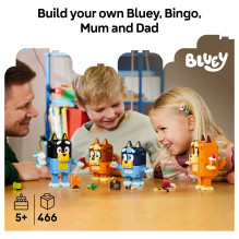 LEGO Blueys Familie aus Steinen LEGO Blueys Familie aus Steinen
