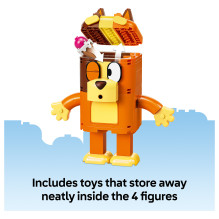 LEGO Bluey's family made of bricks LEGO Bluey's family made of bricks