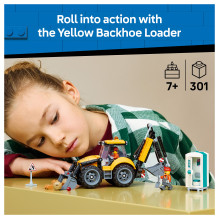 LEGO City Yellow Backhoe Loader