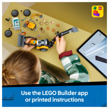 LEGO City Yellow Backhoe Loader