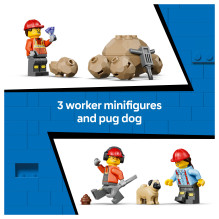 LEGO City dump truck and front loader