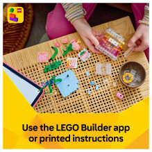 LEGO Creator perfume bottle with floral decoration