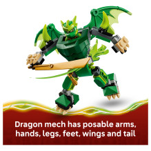 LEGO NINJAGO Lloyds Drachen-Mech mūšio rinkinys LEGO NINJAGO Lloyds Drachen-Mech mūšio rinkinys