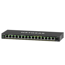 NETGEAR GS316EP valdomas gigabito eternetas (10 / 100 / 1000) maitinimas per eternetą (PoE) juodas NETGEAR GS316EP valdomas gigabito eternetas (10 / 100 / 1000) maitinimas per eternetą (PoE) juodas