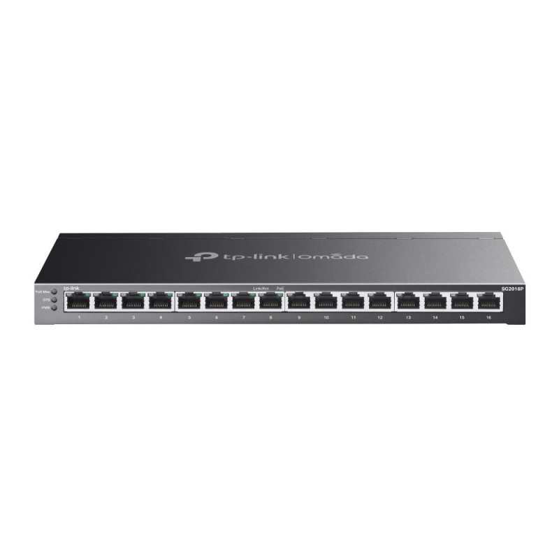 SwitchTP-LINKOmadaTL-SG2016P16x10Base-T / 100Base-TX / 1000Base-TPoE+ ports 8120 WattsTL-SG2016P SG2016P (4897098689493)