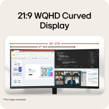 MONITOR LCD 34" VA / 34U601B-B LG