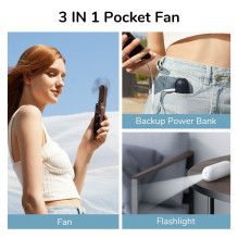JisuLife Handheld Fan 8 White JisuLife Handheld Fan 8 White