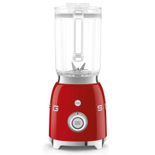 Maišytuvas - Smeg BLF03RDEU stiklinis blenderis, 3 funkcijos, reguliuojamas greitis, raudonas