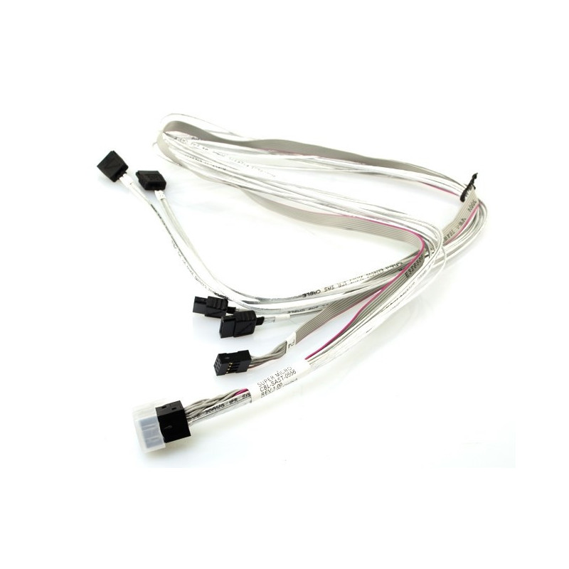 Supermicro CBL-SAST-0556 Serial Attached SCSI (SAS) cable Black, White