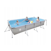 AVENLI grey frame pool, 394x207x80 AVENLI grey frame pool, 394x207x80
